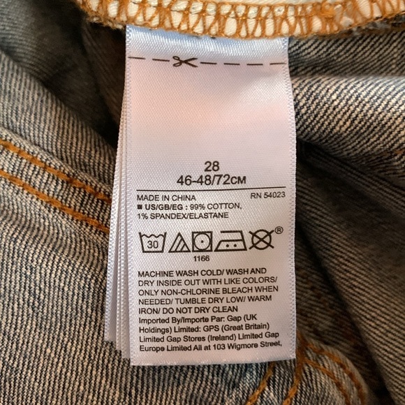 GAP sz 28 High Rise Super Wide-Leg Medium Indigo Crop Women’s Jeans - Picture 7 of 8